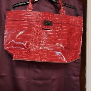 Large red tote